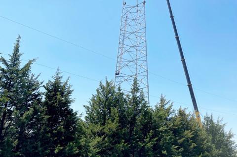 Work continues on Cedar County's new communications tower site