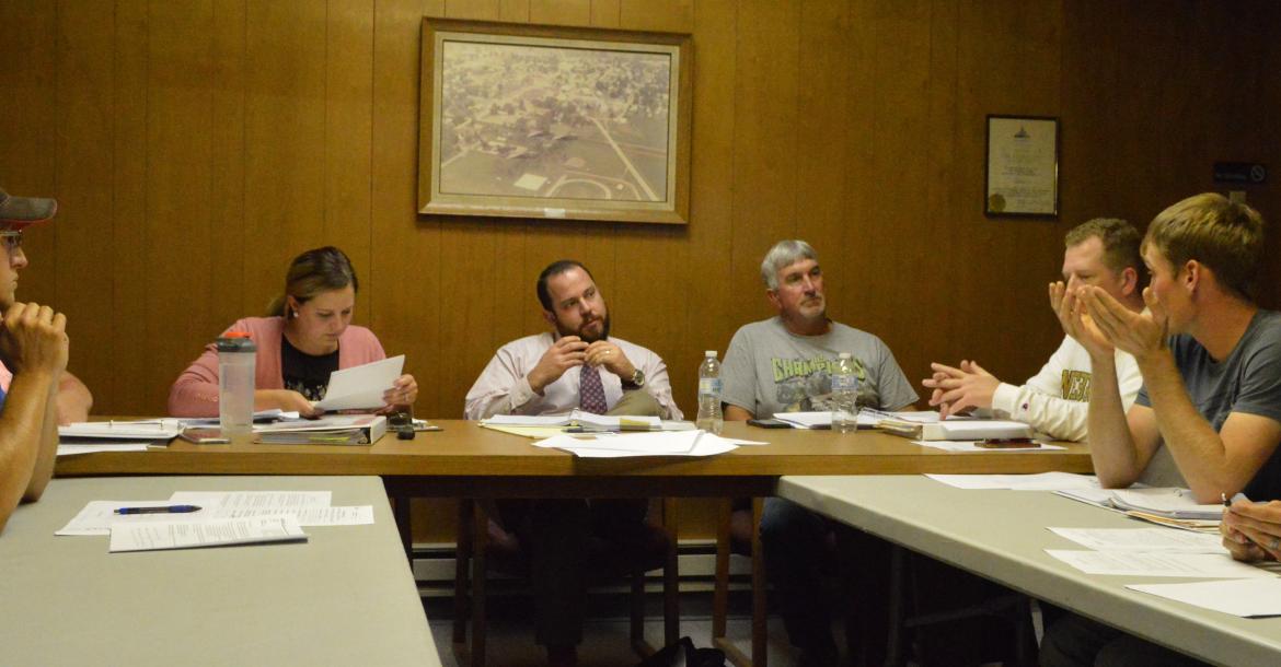 The Randolph Planning & Zoning Committee deliberates over the Special Use Permit for a second medical clinic in town.