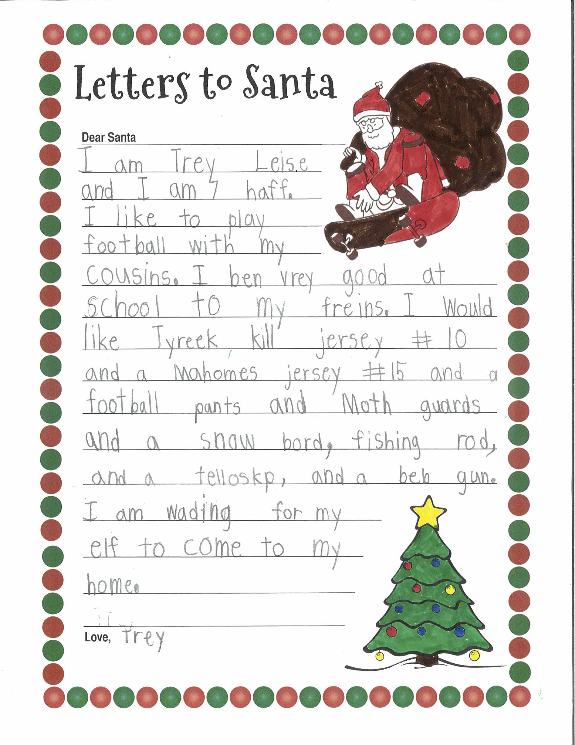 christmas letter essay